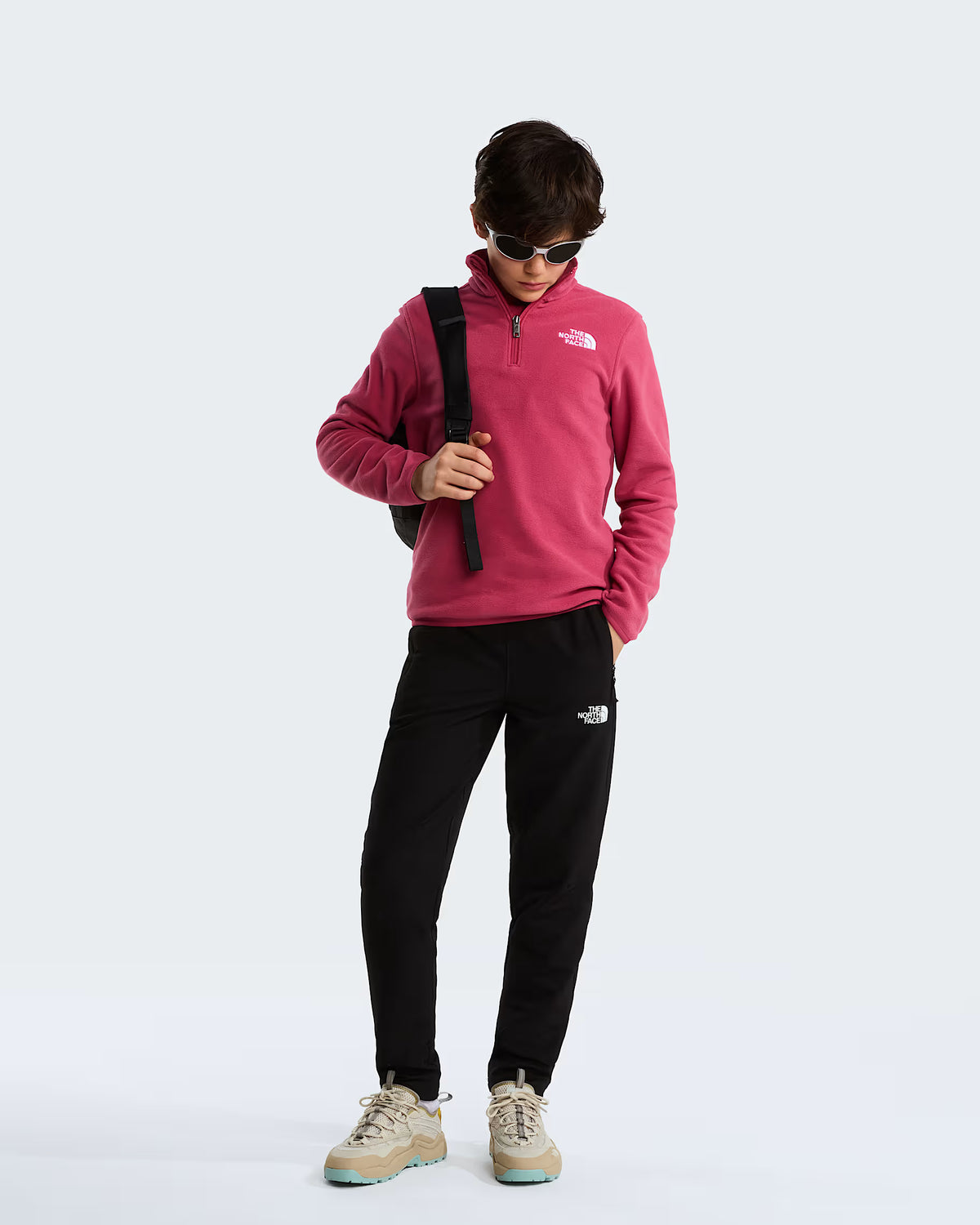 Teens Glacier 1/4 Zip Fleece (Fermented Clay)