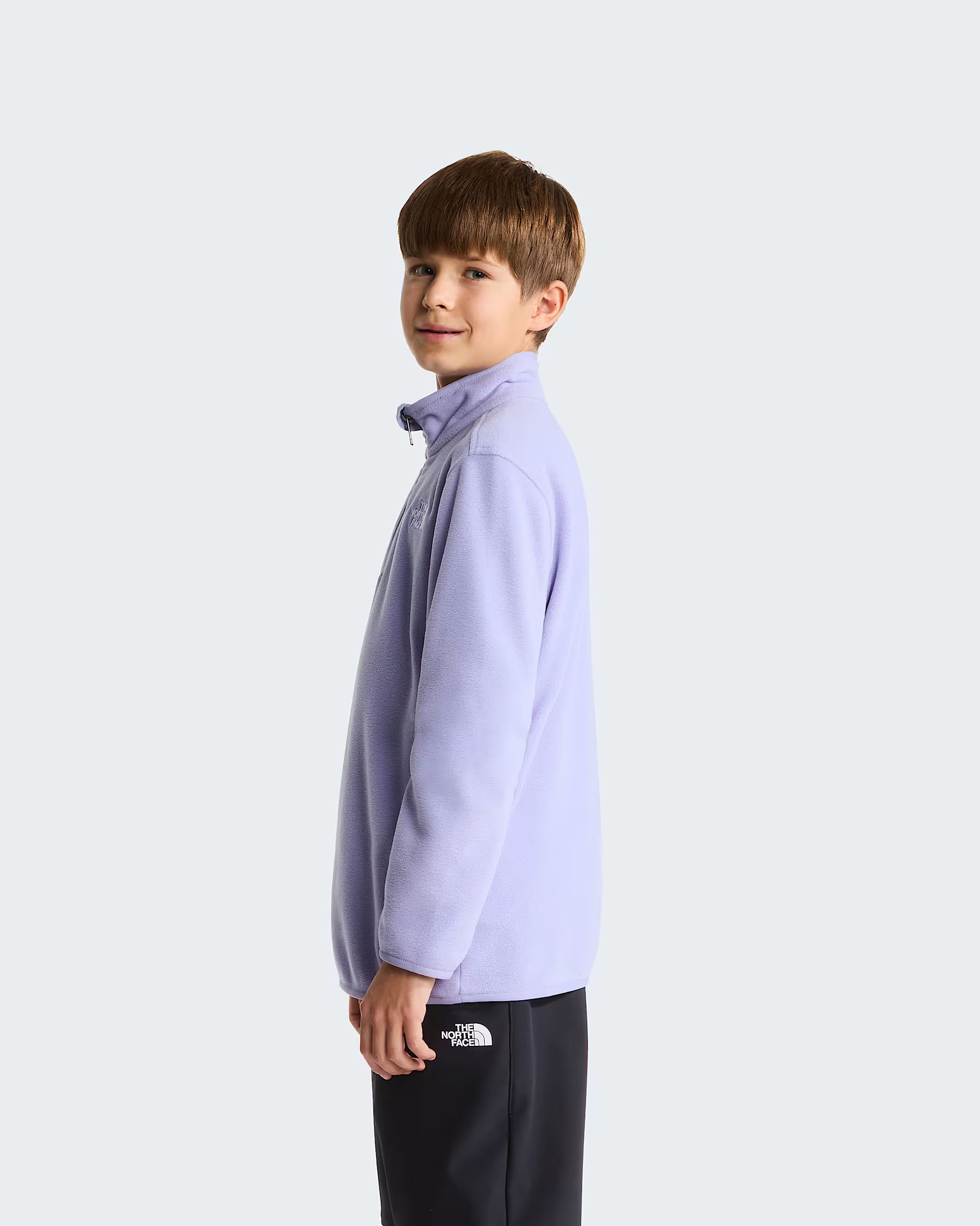 Teens Glacier 1/4 Zip Fleece (Pale Plum)