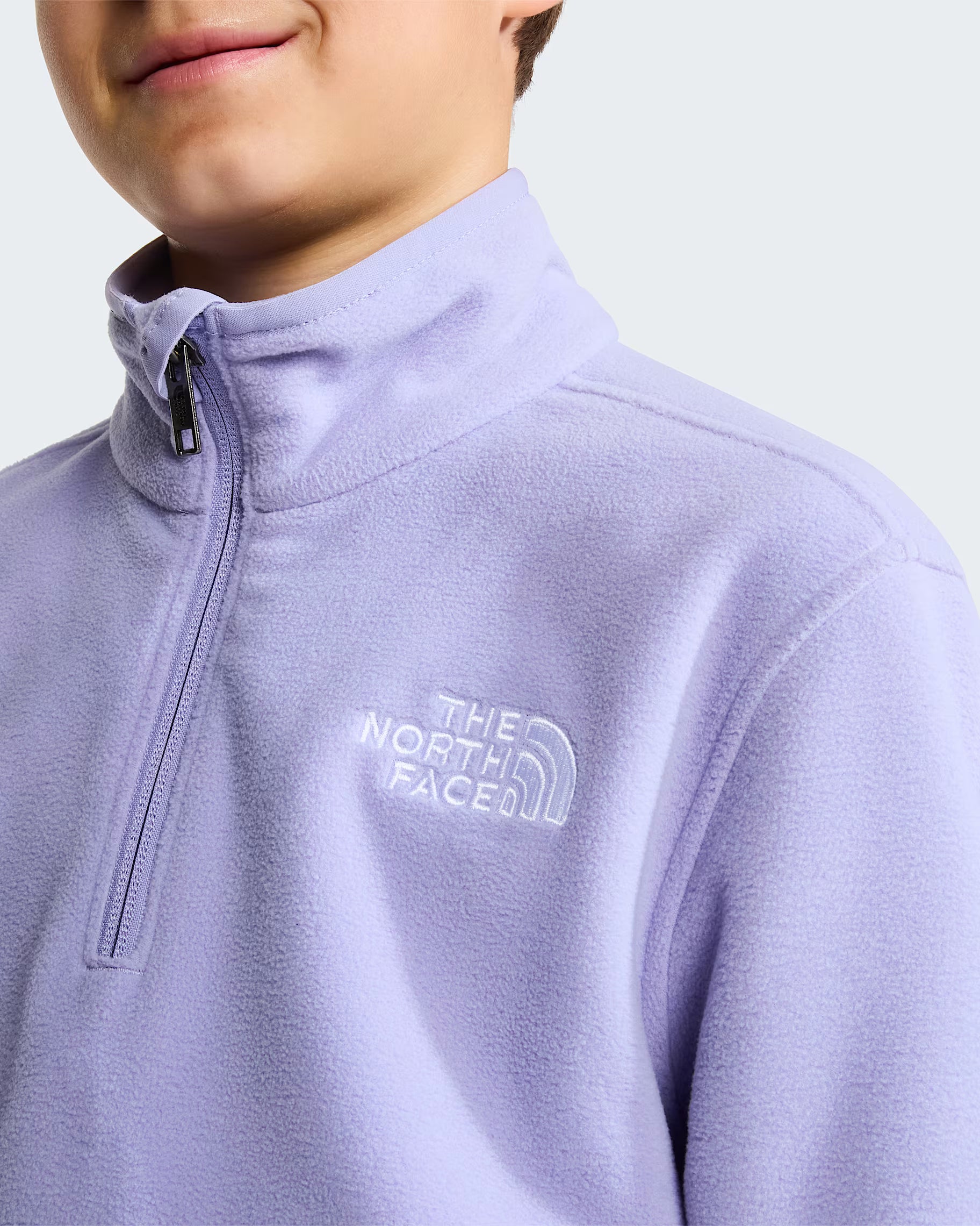 Teens Glacier 1/4 Zip Fleece (Pale Plum)