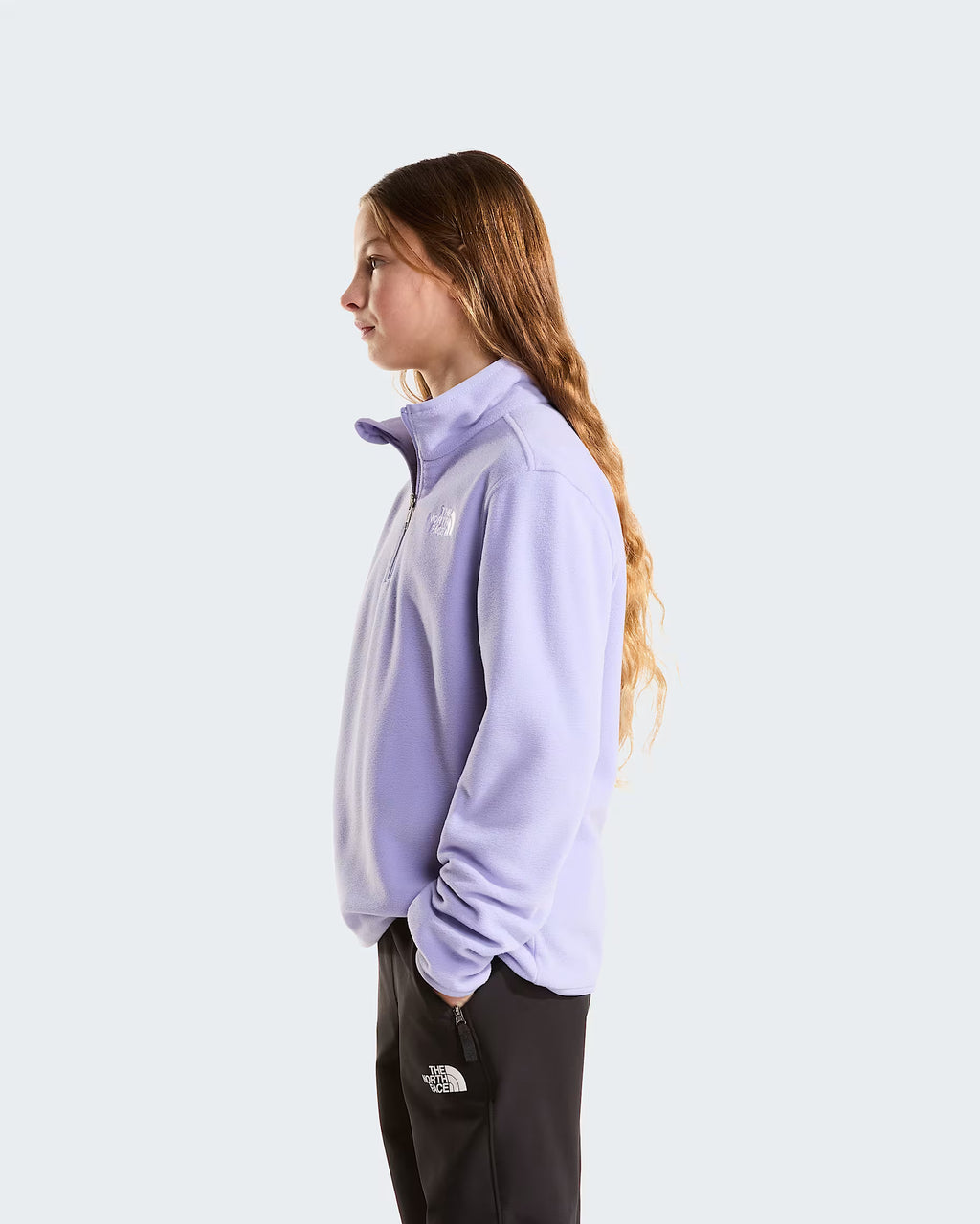 Teens Glacier 1/4 Zip Fleece (Pale Plum)