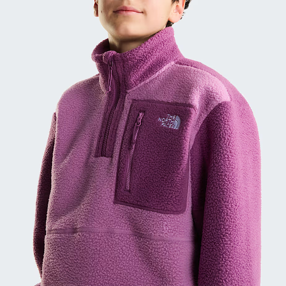 Teens Yumiori 1/4 Zip Fleece (Hushed Lavender/Chroma Purple)