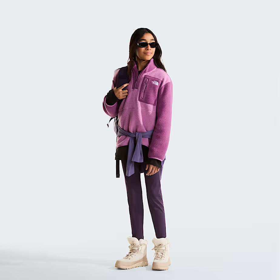 Teens Yumiori 1/4 Zip Fleece (Hushed Lavender/Chroma Purple)