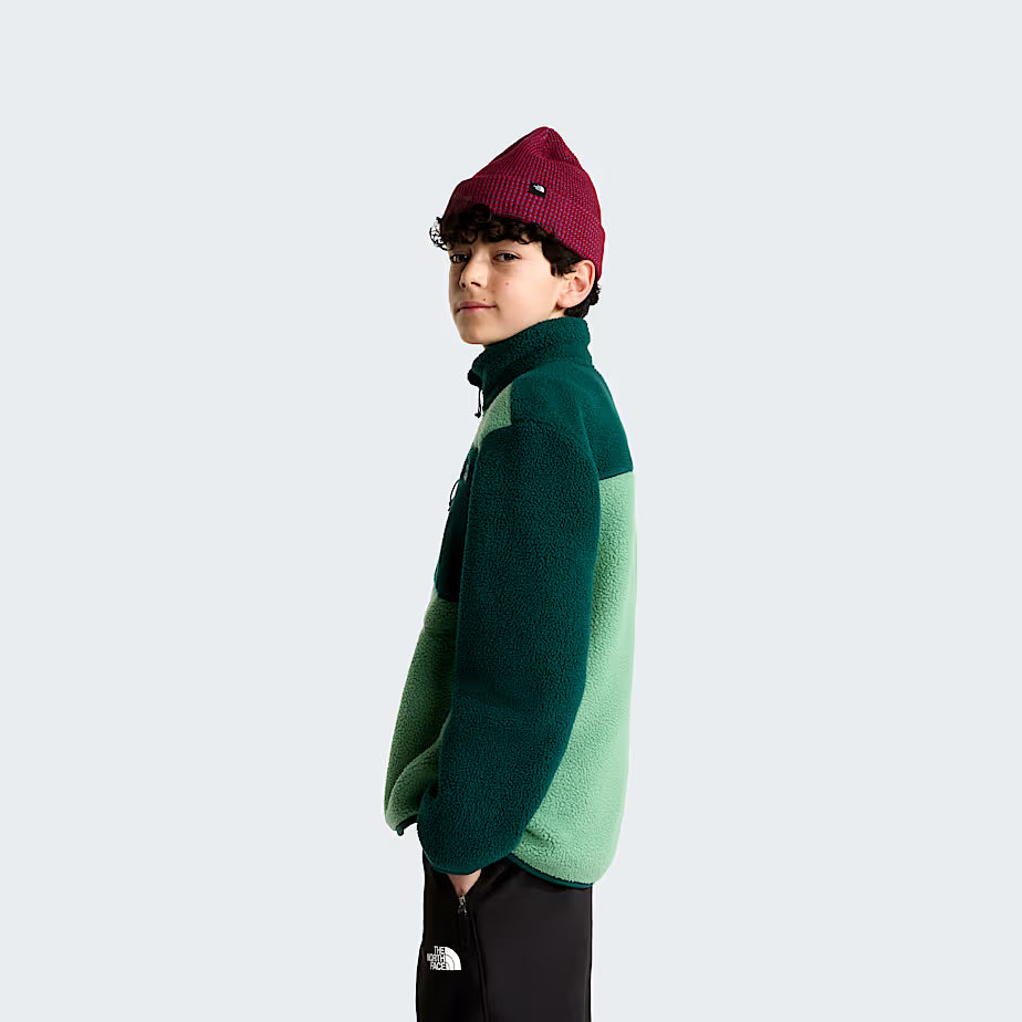 Teens Yumiori 1/4 Zip Fleece (Dimmed Algae/Hunter Green)