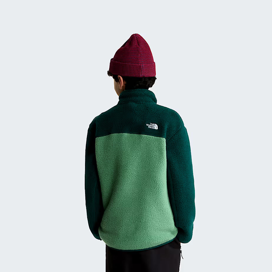 Teens Yumiori 1/4 Zip Fleece (Dimmed Algae/Hunter Green)