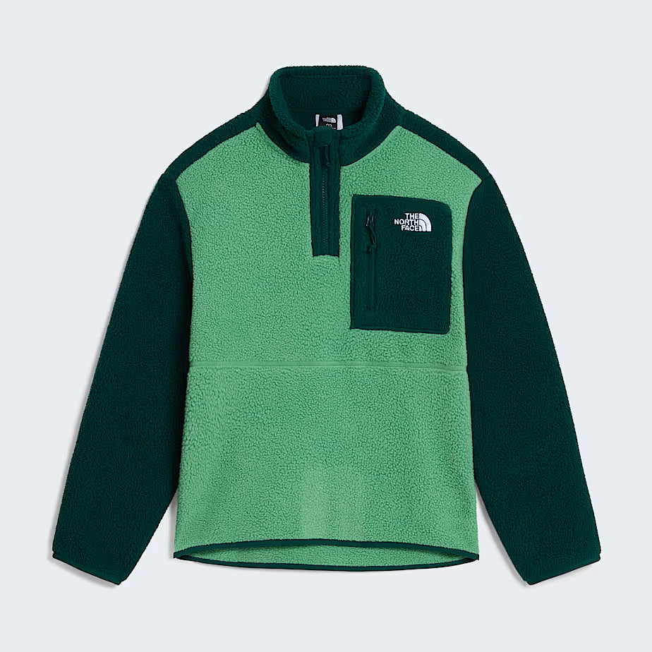 Teens Yumiori 1/4 Zip Fleece (Dimmed Algae/Hunter Green)