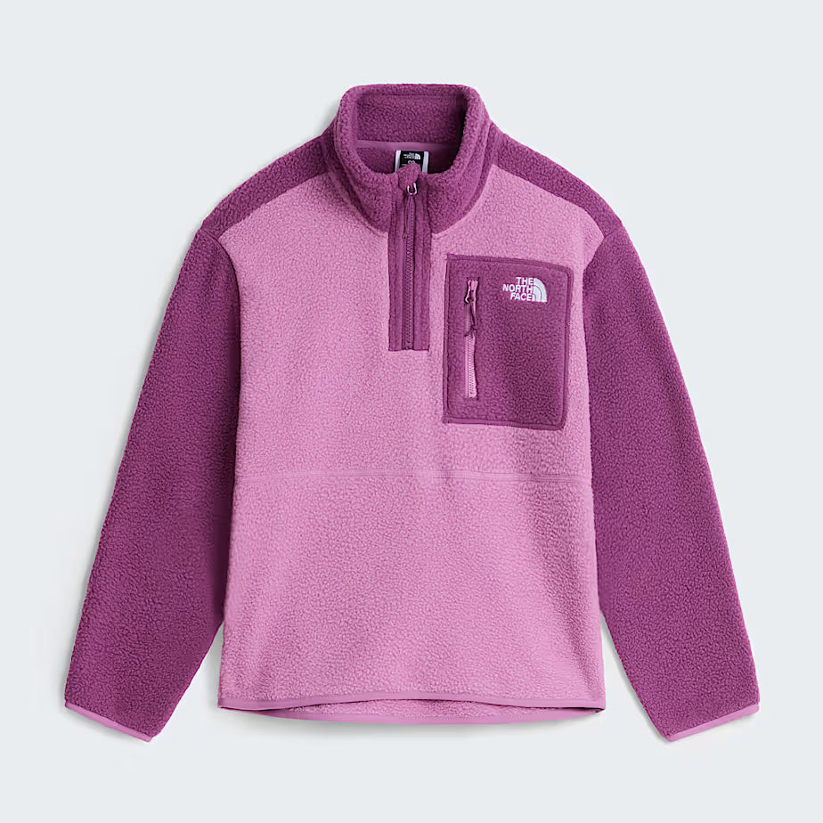 Teens Yumiori 1/4 Zip Fleece (Hushed Lavender/Chroma Purple)