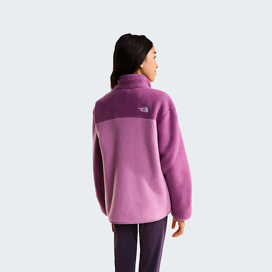 Teens Yumiori 1/4 Zip Fleece (Hushed Lavender/Chroma Purple)