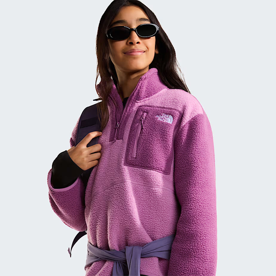 Teens Yumiori 1/4 Zip Fleece (Hushed Lavender/Chroma Purple)