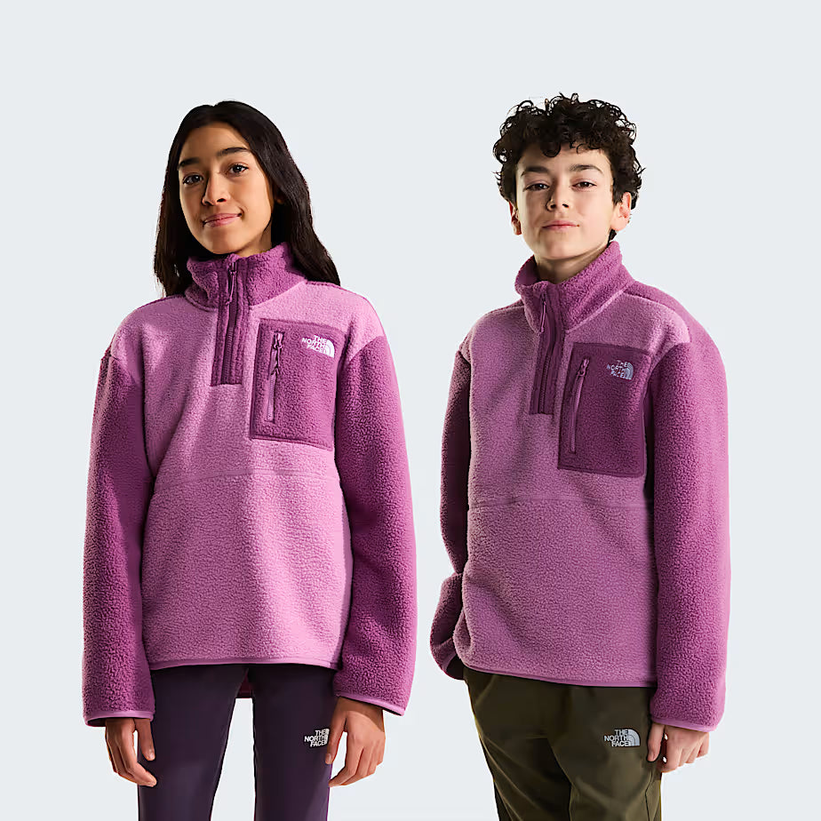 Teens Yumiori 1/4 Zip Fleece (Hushed Lavender/Chroma Purple)
