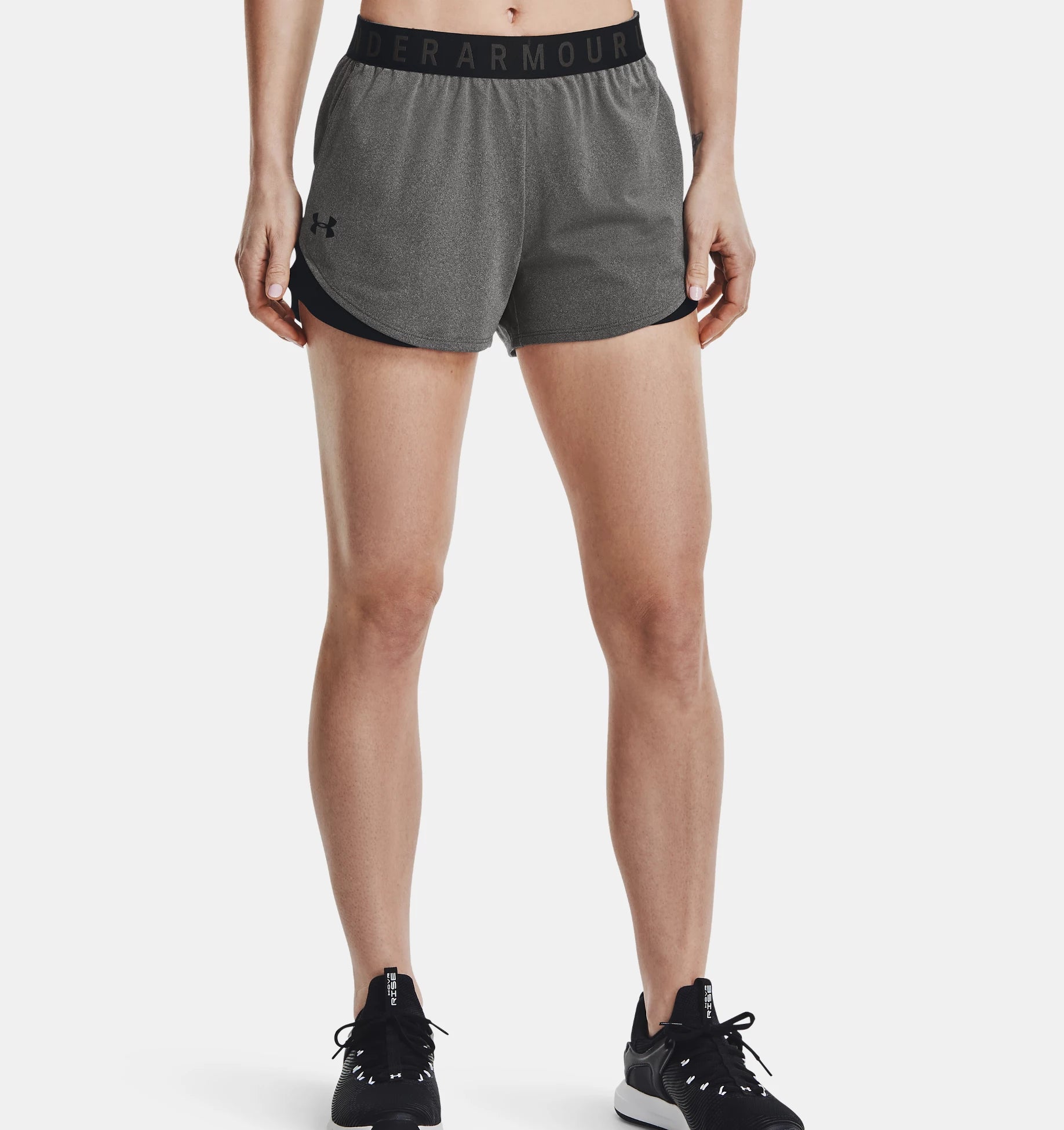 Womens Play Up Short 3.0 (Grey)