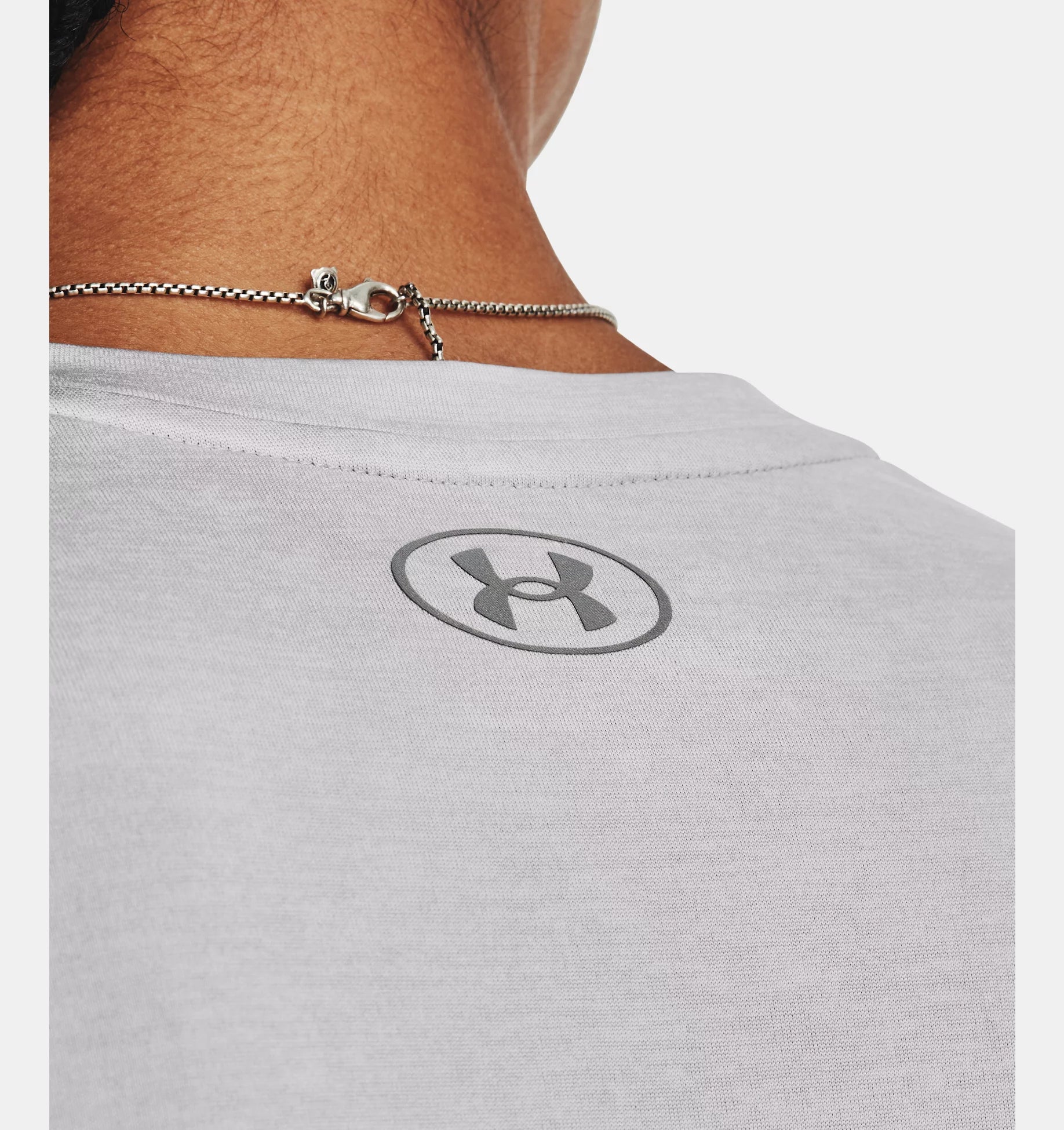 Womens Tech V Neck Twist T-Shirt (Light Grey)