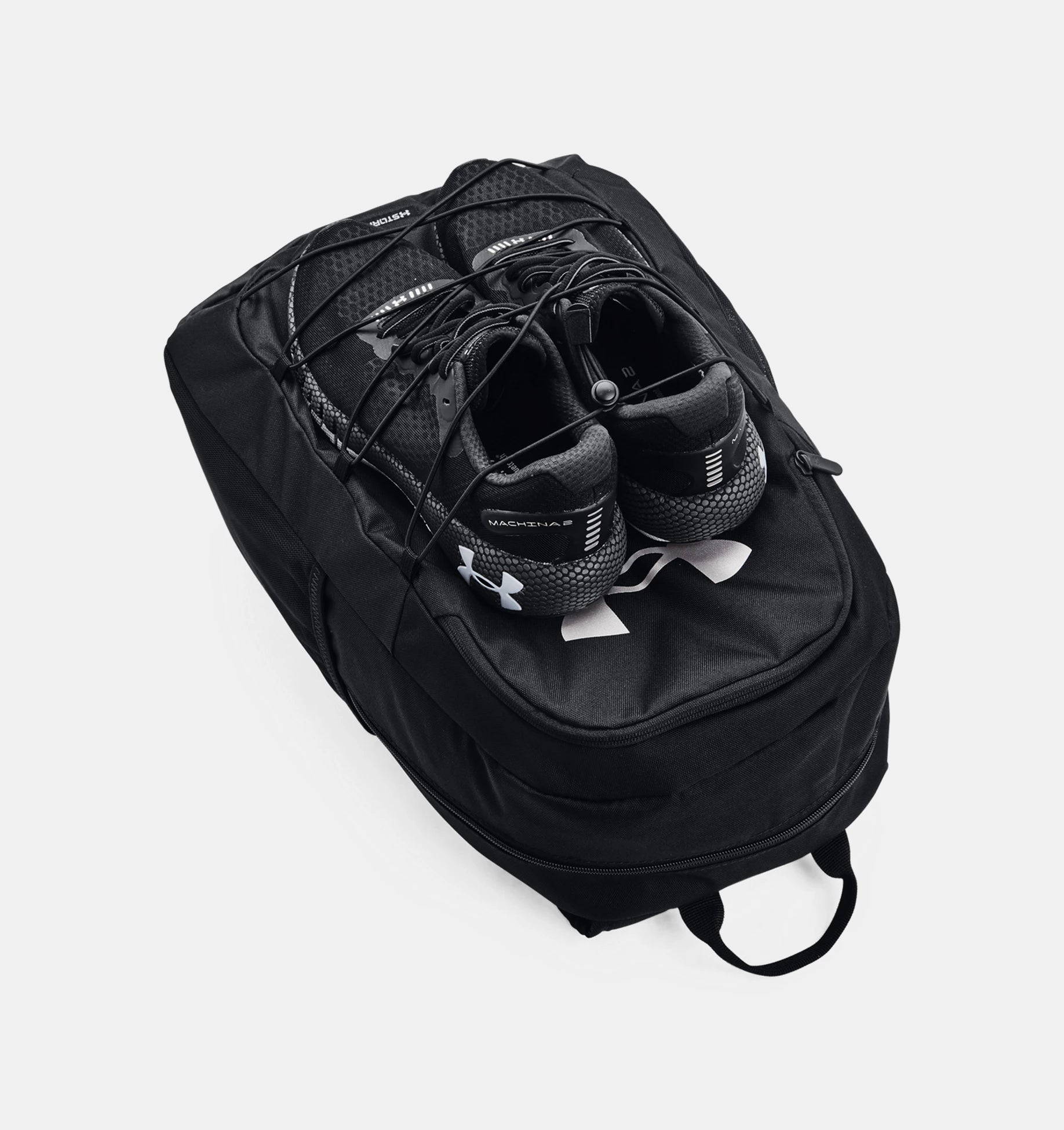 UA Hustle Sport Backpack (Black/Silver)