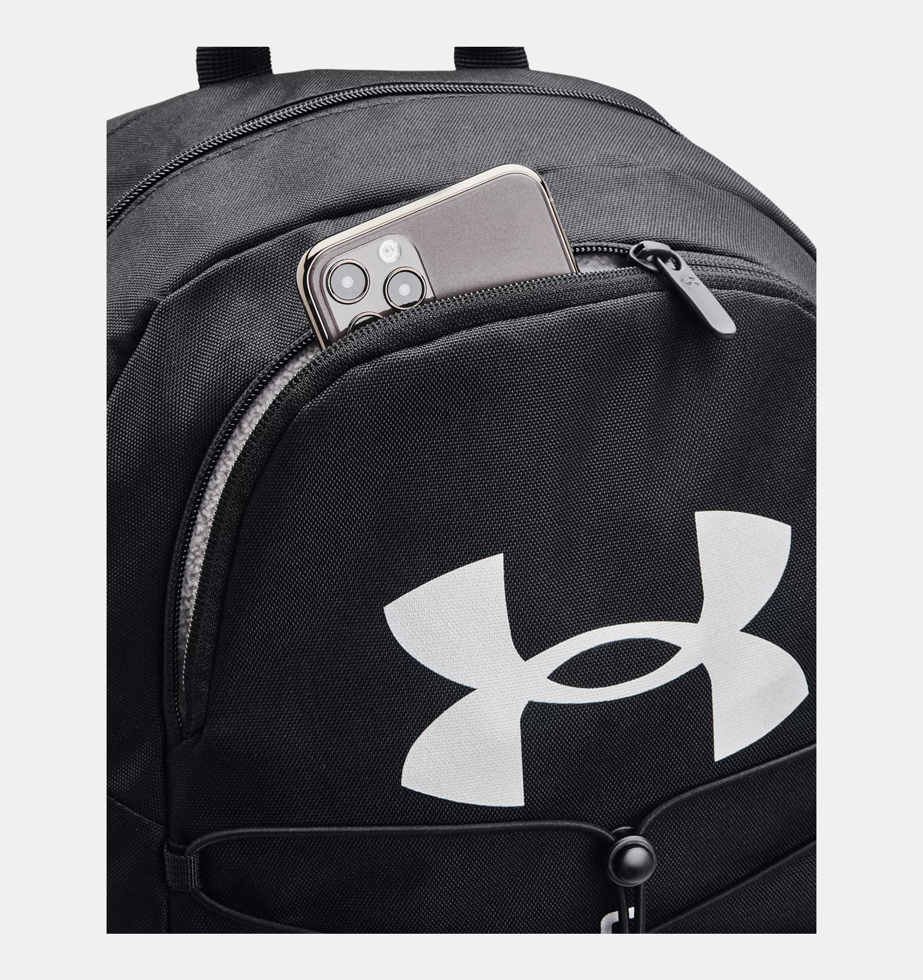 UA Hustle Sport Backpack (Black/Silver)