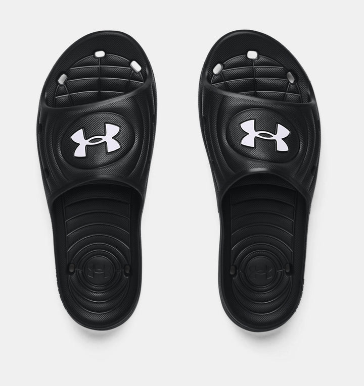 Mens UA Locker IV Slides (Black)