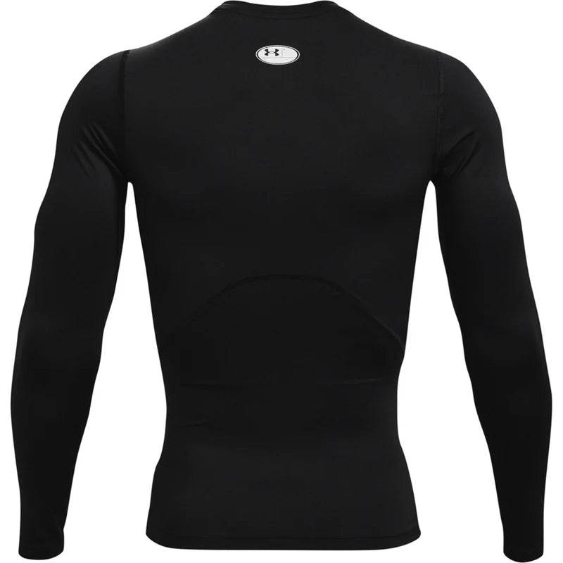 Mens HeatGear Long Sleeve Baselayer (Black)