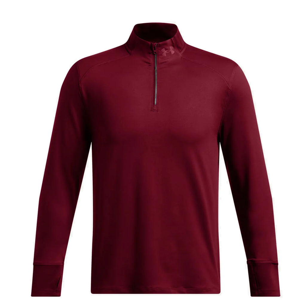 Mens UA Qualifier Run 1/2 Zip (Red)