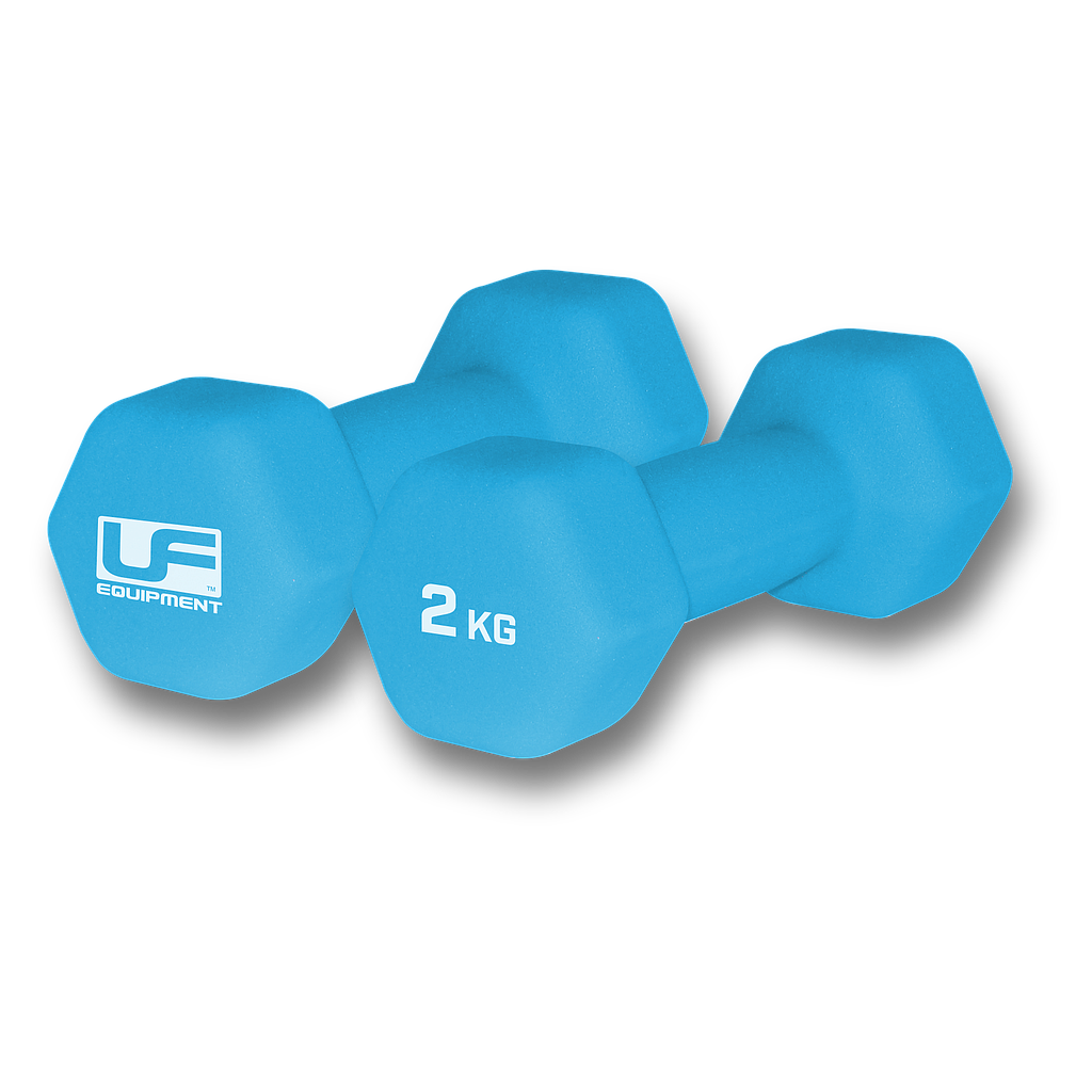Hex Dumbells Neoprene Covered (Sky)