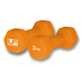 Hex Dumbells Neoprene Covered (Orange)