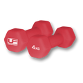 Hex Dumbells Neoprene Covered (Red)