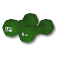Neoprene Covered Hex Dumbbells (Green)