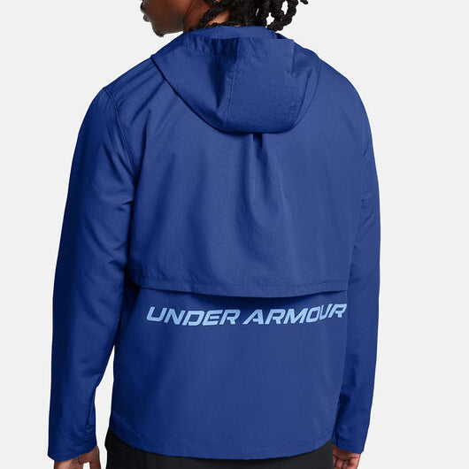 Mens UA Launch Hooded Jacket (Tech Blue/Horizon Blue)