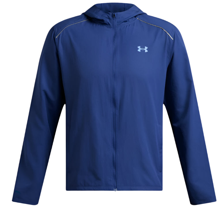 Mens UA Launch Hooded Jacket (Tech Blue/Horizon Blue)