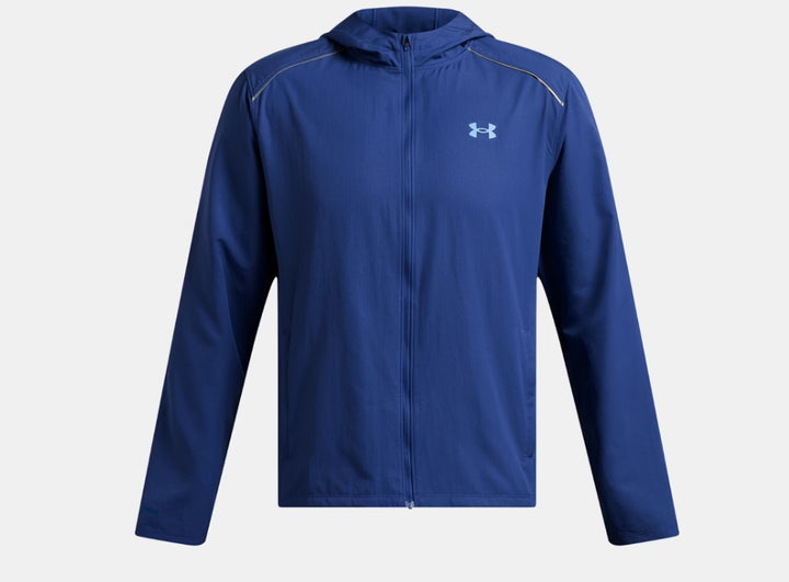 Mens UA Launch Hooded Jacket (Tech Blue/Horizon Blue)