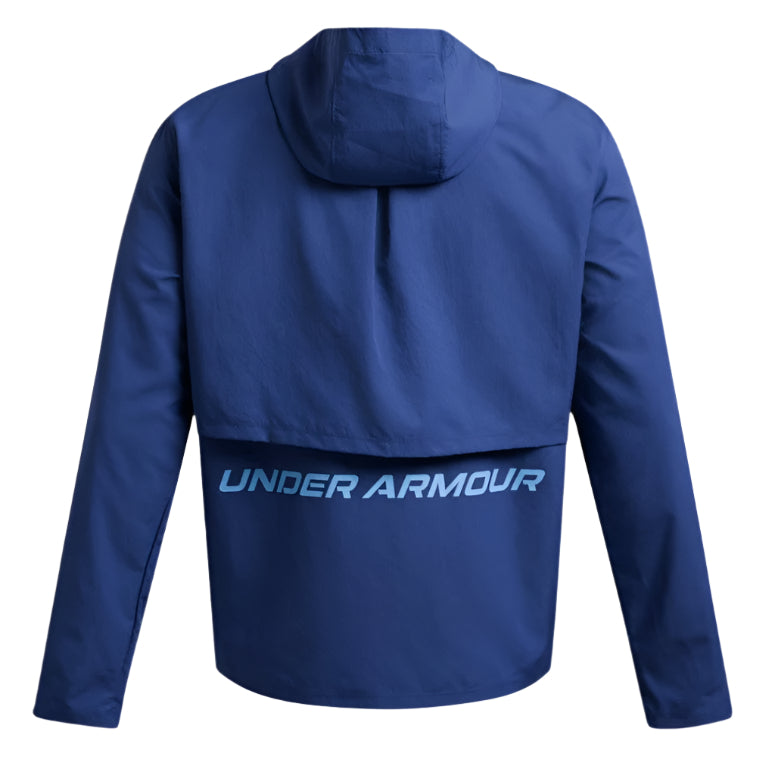 Mens UA Launch Hooded Jacket (Tech Blue/Horizon Blue)