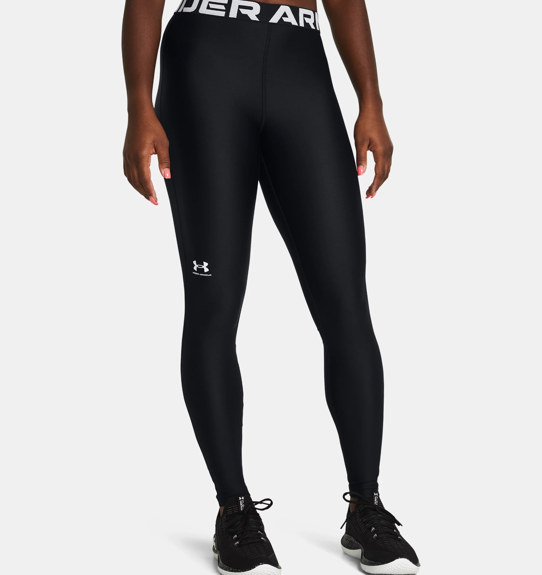 Womens HeatGear Authentic Leggings (Black)