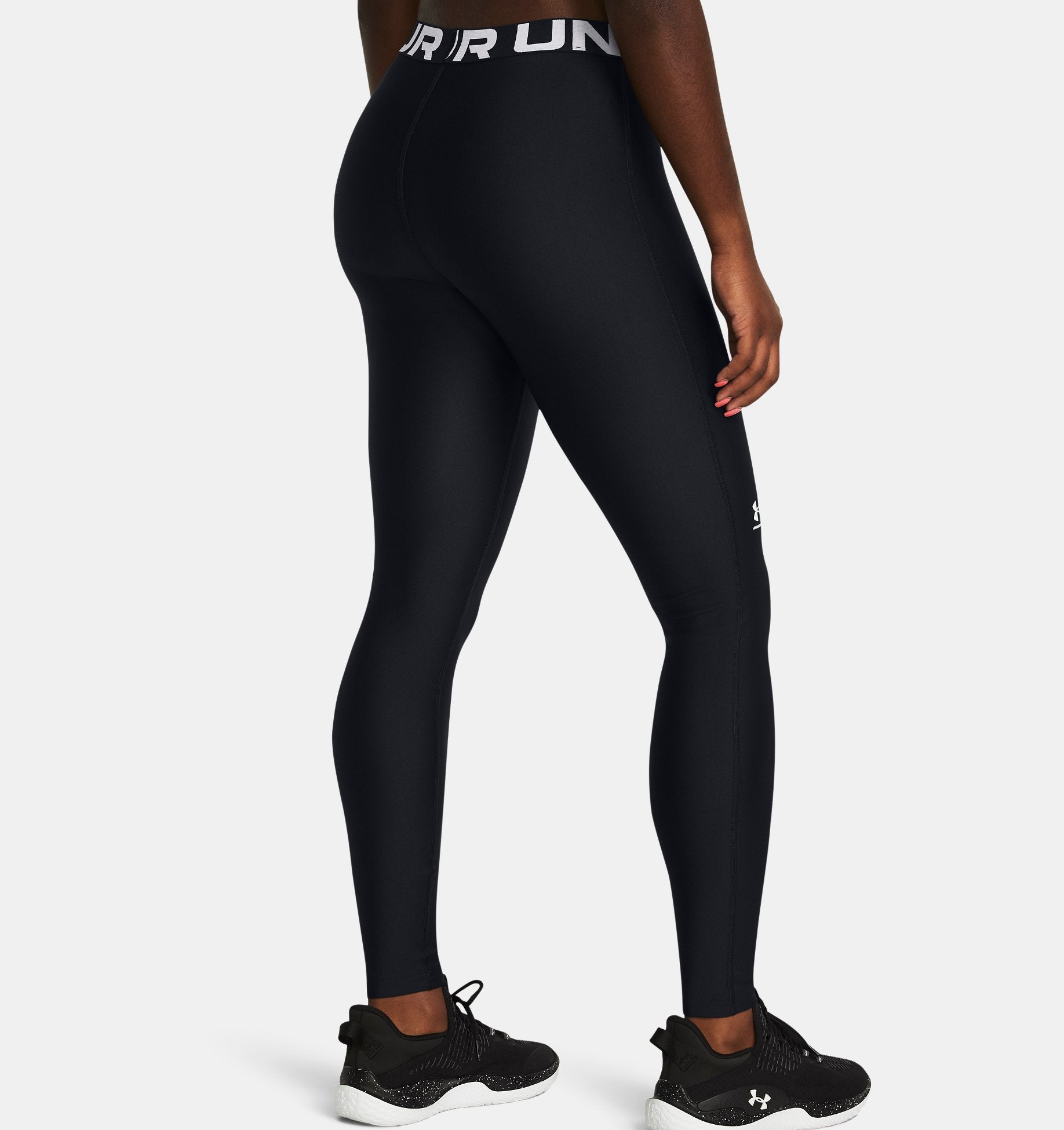 Womens HeatGear Authentic Leggings (Black)
