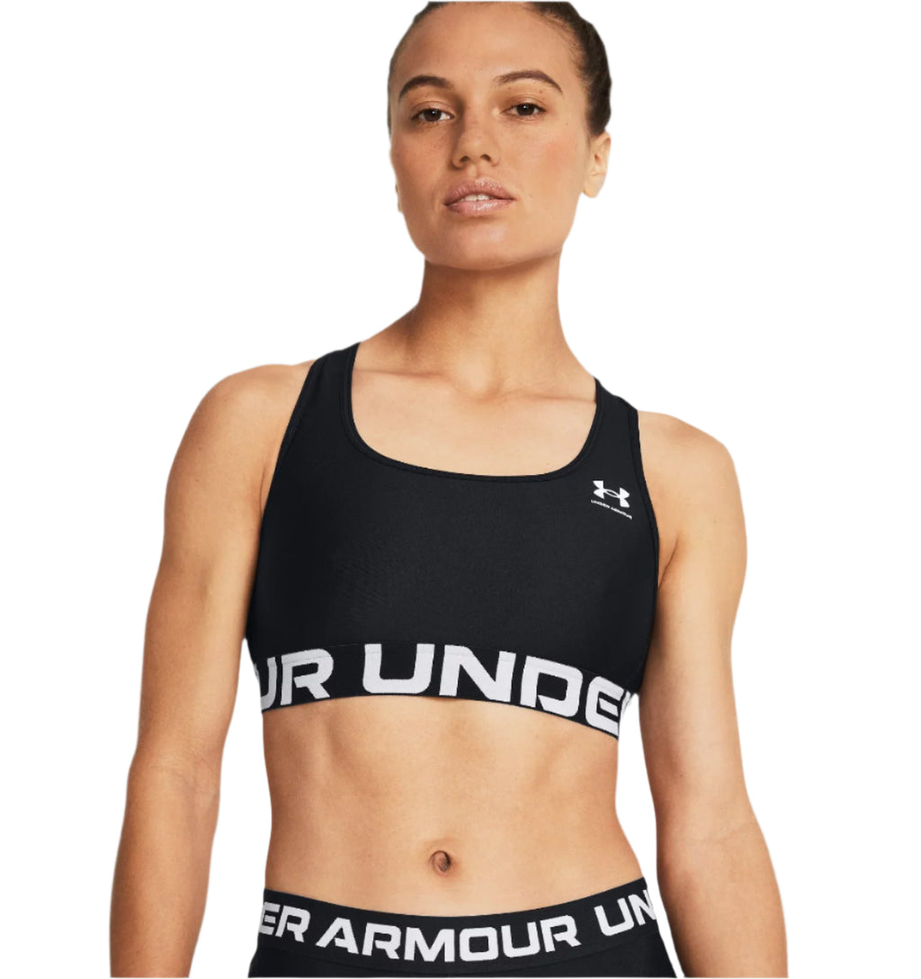 Womens HeatGear Authentic Sports Bra (Black)