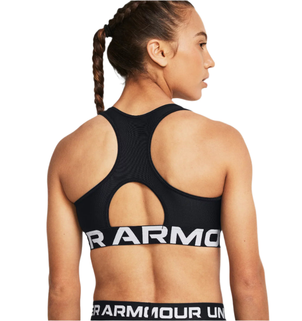 Womens HeatGear Authentic Sports Bra (Black)