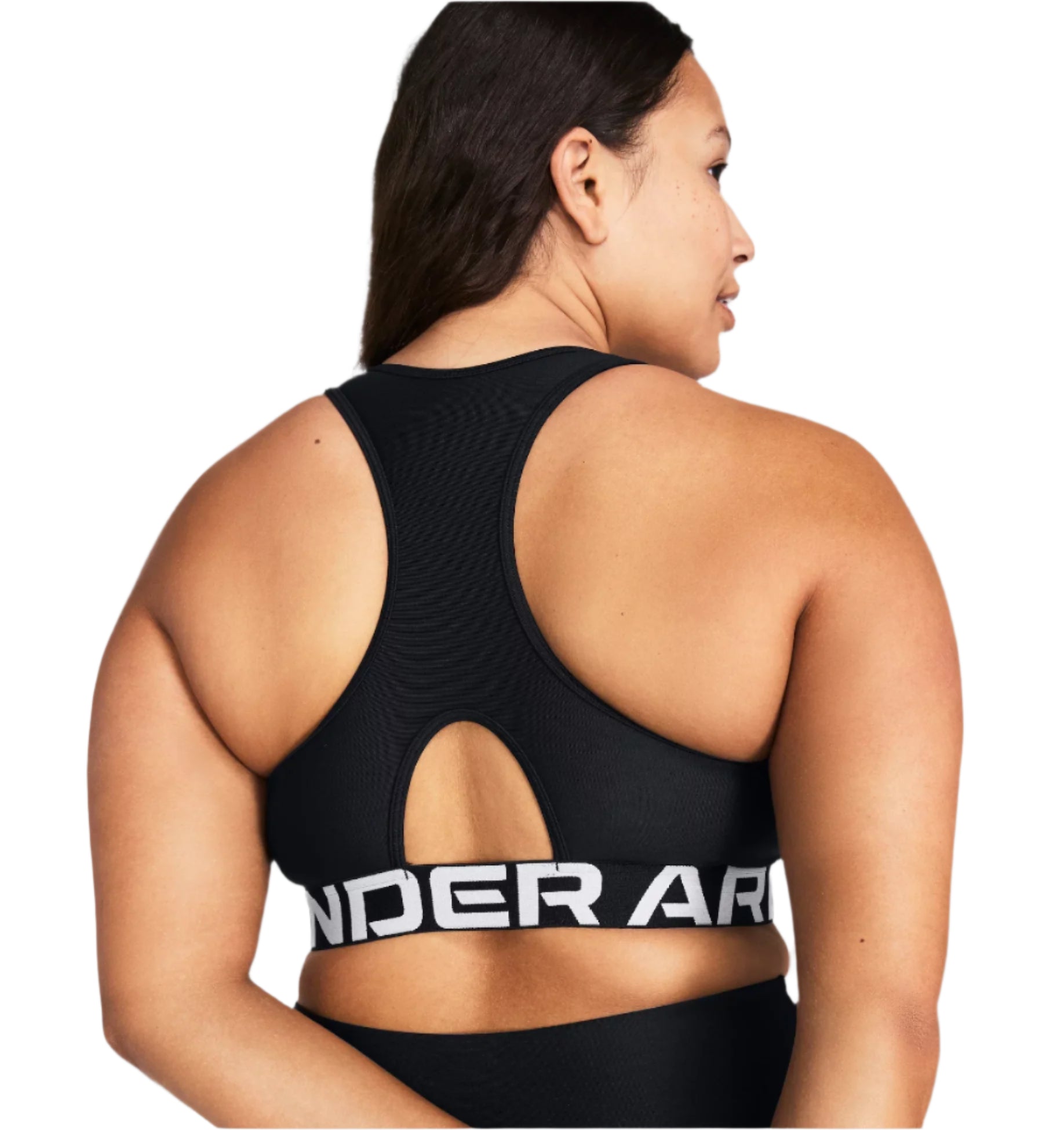 Womens HeatGear Authentic Sports Bra (Black)