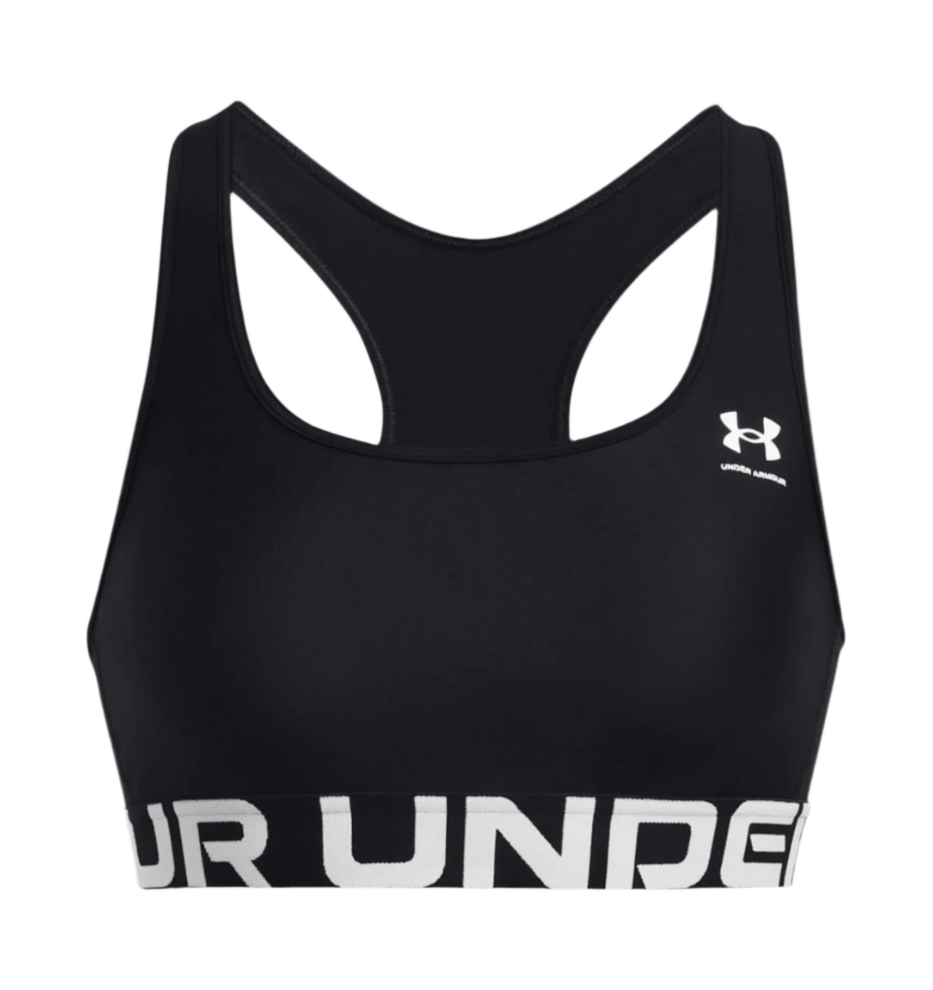 Womens HeatGear Authentic Sports Bra (Black)