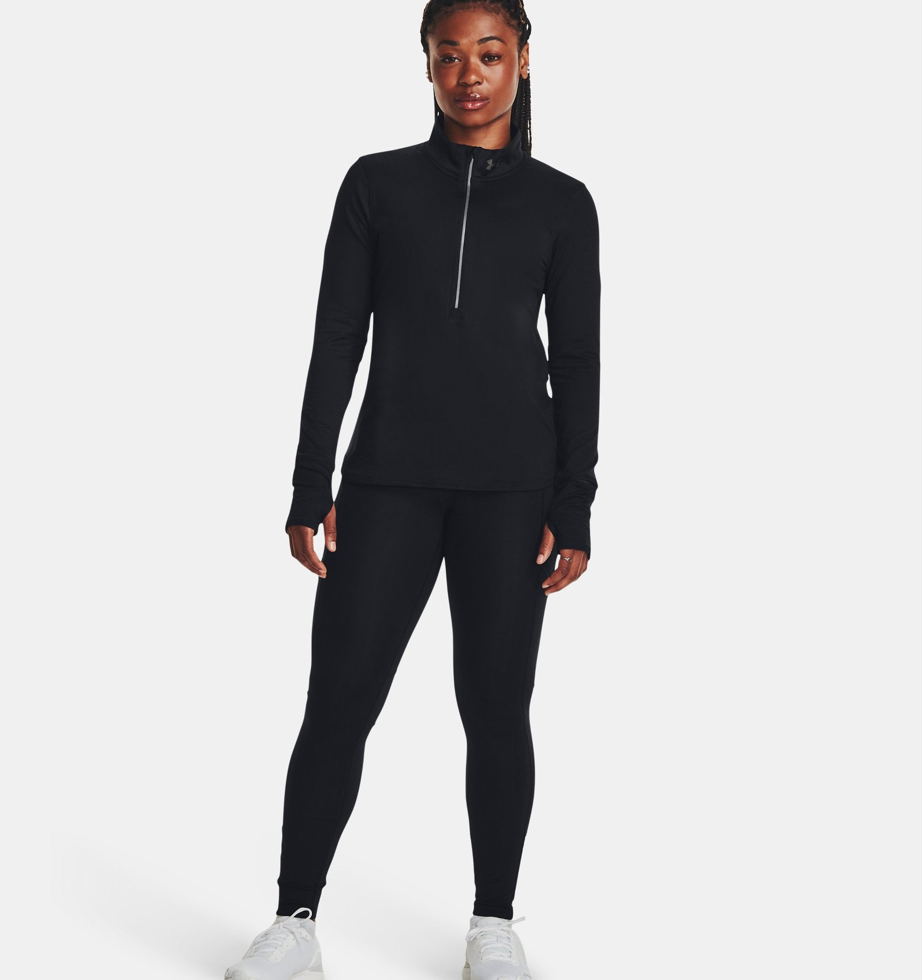 Womens Qualifier Pro Half Zip (Black)