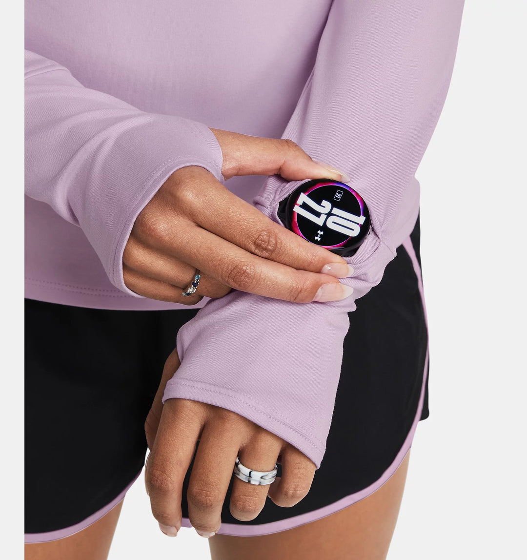 Womens Qualifier Run Half Zip (Purple)