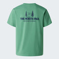 Unisex Camping Relaxed Graphic T-Shirt (Dimmed Algae)