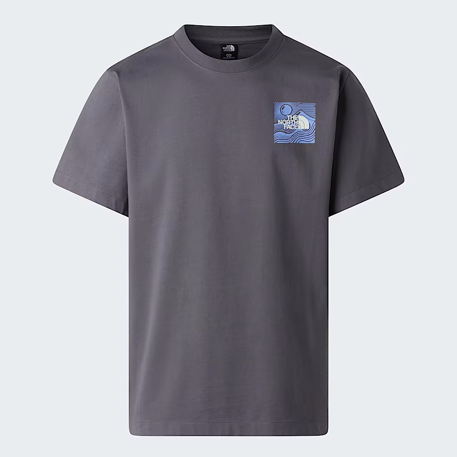 Unisex Mountain Escape Relaxed Graphic T-Shirt (Anthracite Grey)