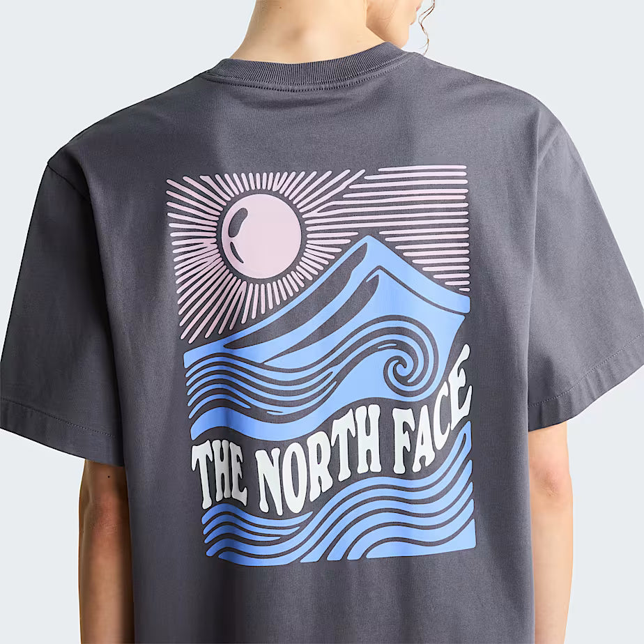 Unisex Mountain Escape Relaxed Graphic T-Shirt (Anthracite Grey)
