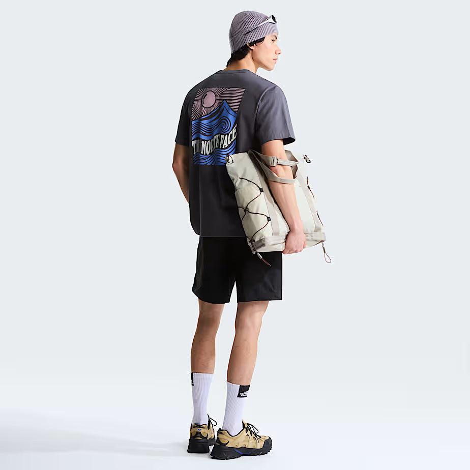 Unisex Mountain Escape Relaxed Graphic T-Shirt (Anthracite Grey)