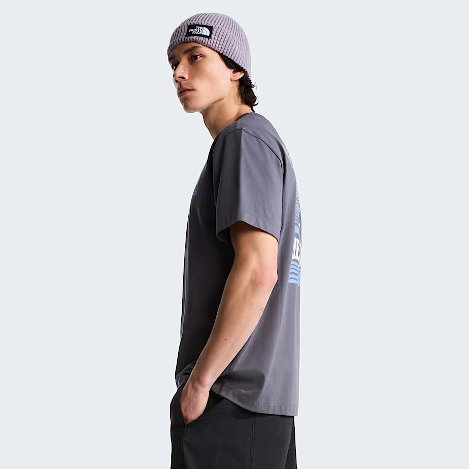Unisex Mountain Escape Relaxed Graphic T-Shirt (Anthracite Grey)