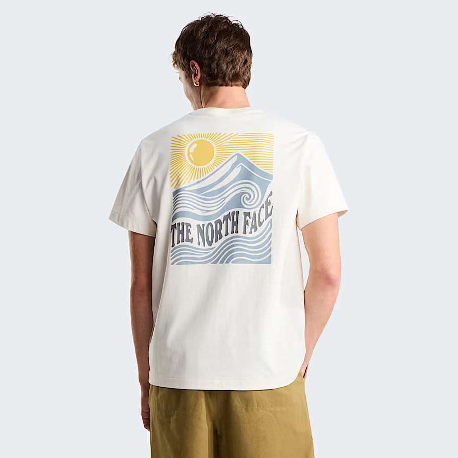 Unisex Mountain Escape Graphic T-Shirt (White Dune)