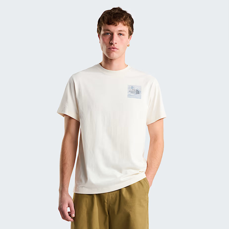 Unisex Mountain Escape Graphic T-Shirt (White Dune)