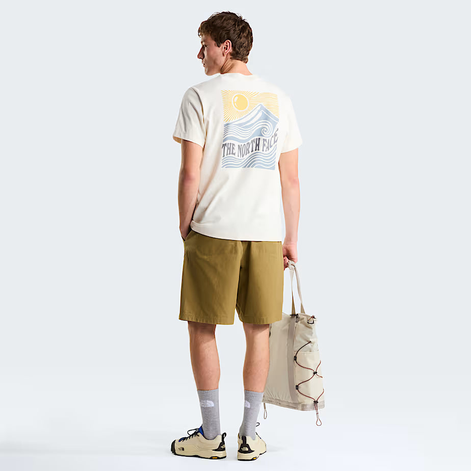 Unisex Mountain Escape Graphic T-Shirt (White Dune)