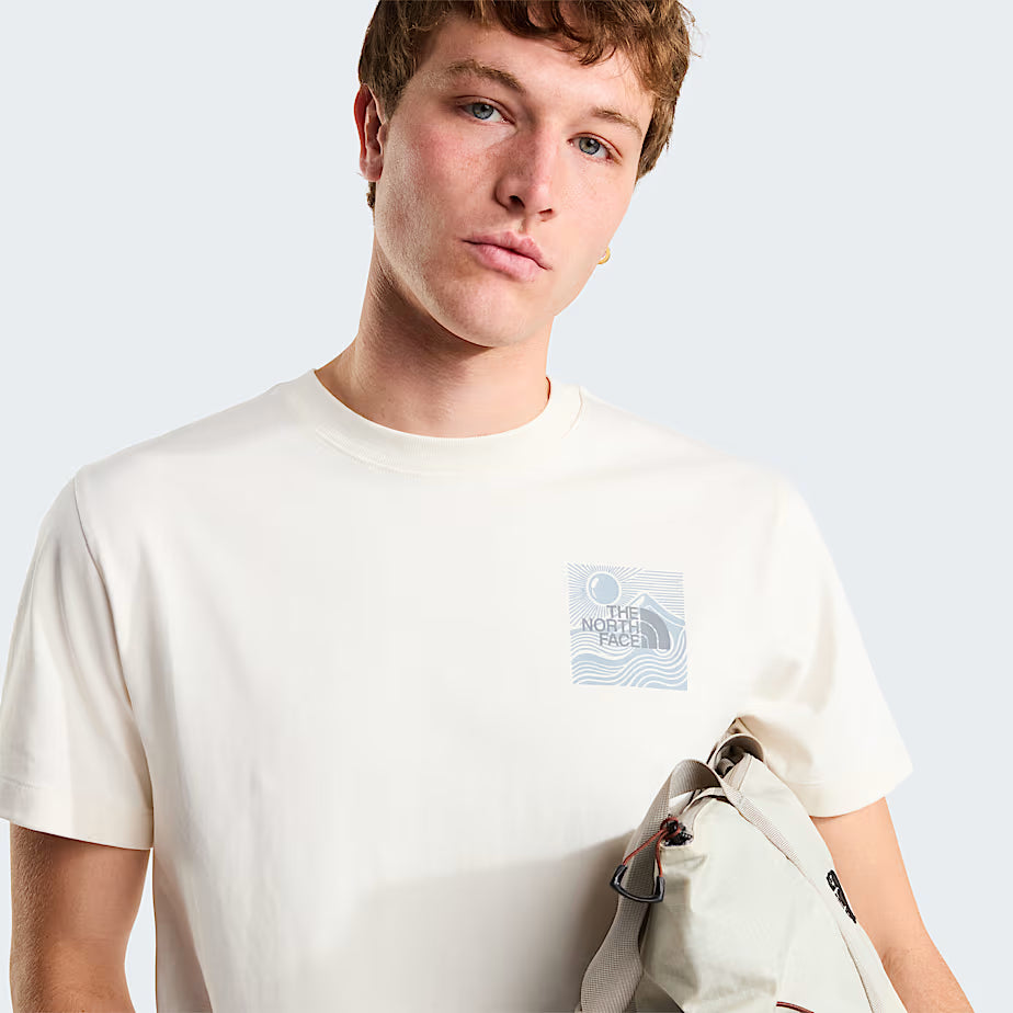 Unisex Mountain Escape Graphic T-Shirt (White Dune)