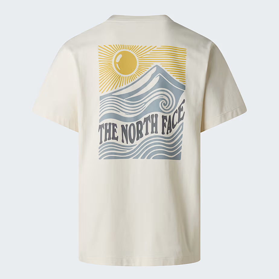 Unisex Mountain Escape Graphic T-Shirt (White Dune)
