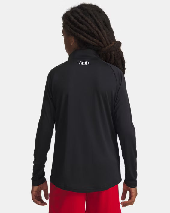 Boys Tech 2.0 1/2 Zip (Black/White)