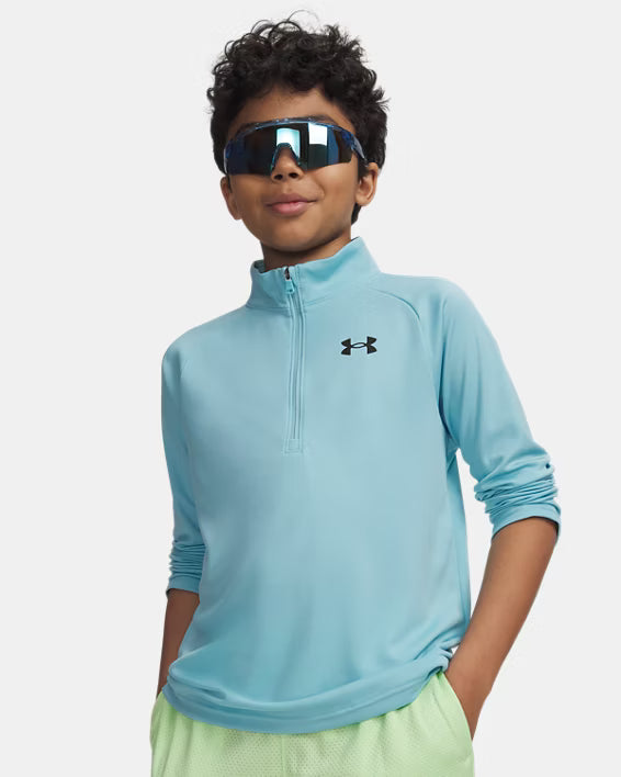 Boys Tech 2.0 1/2 Zip (Blue Haze/Black)