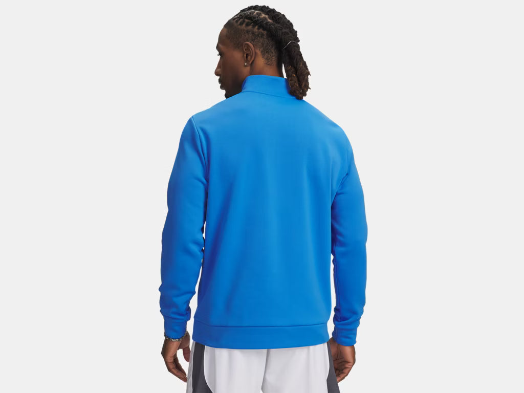 Armour Fleece 1/4 Zip (Blue Atlantis/White)