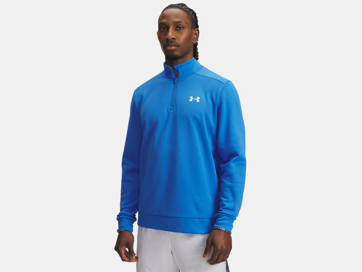 Armour Fleece 1/4 Zip (Blue Atlantis/White)